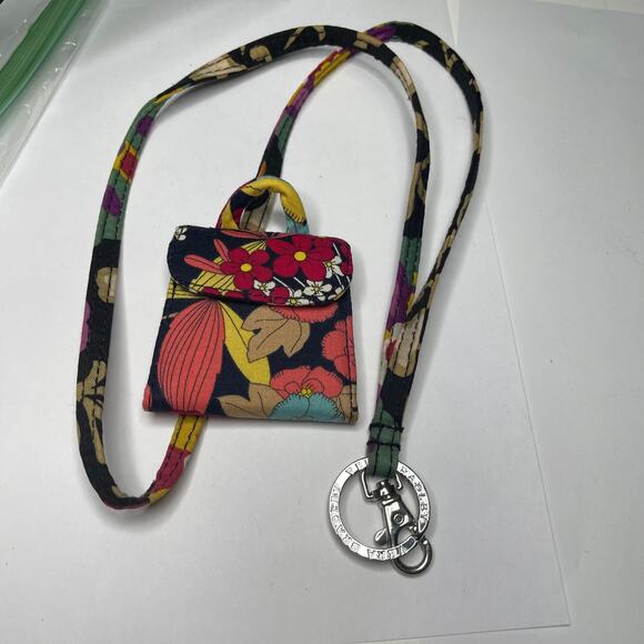 Vera Bradley lanyard and mirror matching dark fall pattern set - Picture 16 of 16